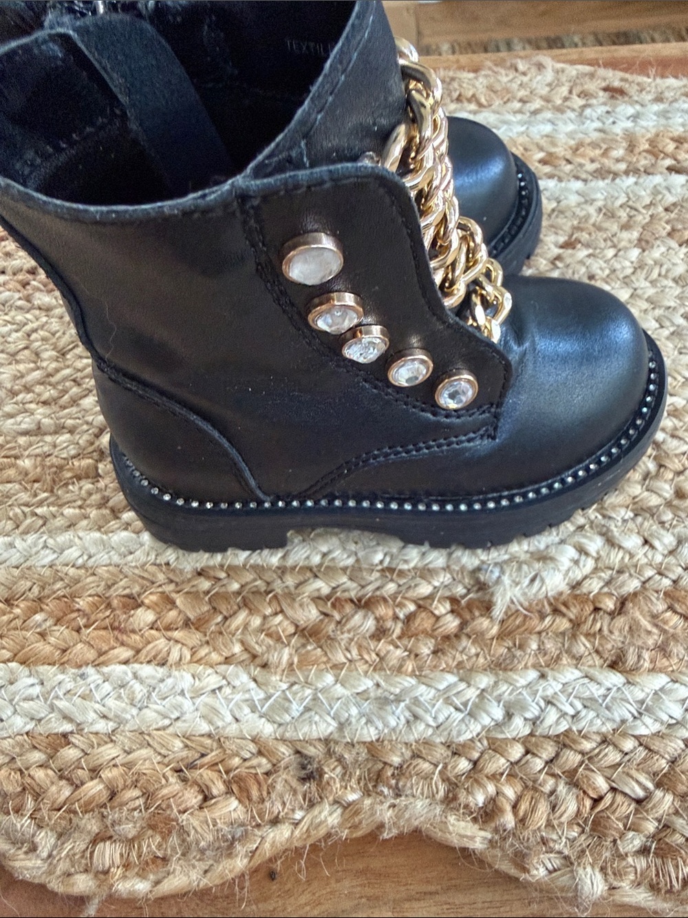 NWOT Kurt Geiger Kids Bax Leather Boots - Picture 3 of 8